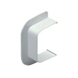 Plaque de passage mural pour raccordement à une goulotte 65 x 50 mm - Blanc - First Plast