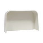 Bouchon de finition esthétique pour fin de goulotte 125 x 75 mm - blanc - First Plast