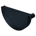 Fond de naissance pour gouttières PVC 25 - Anthracite - First Plast