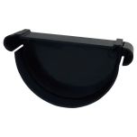 Fond de gouttière PVC 25 droite/gauche - Anthracite - First Plast