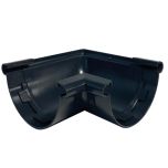 Angle universel 90° PVC 25 demi-ronde - Anthracite - First Plast