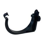 Crochet bandeau gouttière PVC 25 demi-ronde - Anthracite - First Plast