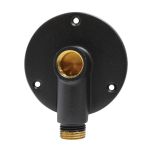 Applique pour robinet de jardin à visser Mâle 1/2" (15/21) pour raccordement cuivre protégé du gel - Coloris Noir - Anquier