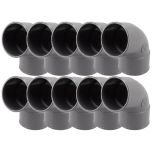 10 coudes PVC évacuation Ø50 Femelle Femelle 67°30 - Nicoll