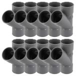 10 culottes PVC évacuation Ø40 Femelle Femelle 45° - Nicoll