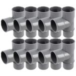 10 culottes pvc évacuation Ø40 Mâle Femelle 87°30 - Nicoll