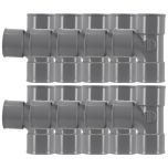 10 tés pied de biche PVC évacuation Ø32 Femelle Femelle 87°30 - Nicoll