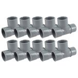 10 tés pied de biche PVC évacuation Ø32 Mâle Femelle 87°30 - Nicoll