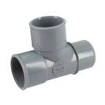 Té pied de biche PVC évacuation Ø32 Mâle Femelle 87°30 - Nicoll