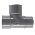 Té pied de biche PVC évacuation Ø40 Mâle Femelle 87°30 - Nicoll