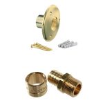 Applique pour fixation de robinet de jardin - Tube PER Ø16 - Raccord à glissement M 1/2" (15/21) - Arcanaute