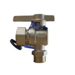 Robinet de compteur ACS équerre - PN 25 DN15 - Mâle1/2" (15/21) Écrou libre 3/4" (20/27) - Arco