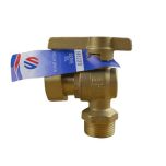 Robinet de compteur ACS équerre - PN 25 DN15 - Mâle 3/4" (20/27) Écrou libre 3/4" (20/27) - Arco