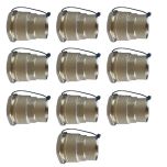 Lot de 10 Manchons laiton droit PEHD Ø25 Femelle 3/4" (20/27) - ACS 16 Bars - Arco