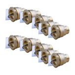 Lot de 10 Manchons laiton droit PEHD Ø25 Mâle 3/4" (20/27) - ACS 16 Bar - Arco