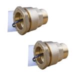 Lot de 2 Manchons laiton droit PEHD Ø25 Mâle 3/4" (20/27) - ACS 16 Bar - Arco