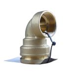 Coude laiton PEHD Ø40 Femelle 1-1/4" (33/42) -  ACS 16 Bar - Arco