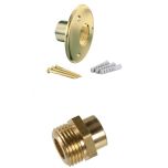 Applique de fixation pour robinet de jardin - Tube cuivre  Ø14 - Raccord à souder Mâle 1/2" (15/21) - Arcanaute