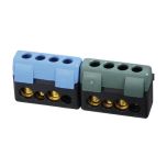 Kit support + 2 borniers bleu/vert (2x10 mm² / 2x16 mm²)