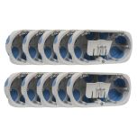 Lot de 10 Boîtiers d'encastrement double NO AIR Ø67x40mm