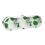 Boîte étanche 3 postes entraxe 71 mm, Ø 67 mm, profondeur 40 mm - Schneider Electric