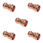 Lot de 5 raccords cuivre à sertir Réductions FF Ø16x14