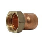 Raccord droit 2 pièces écrou prisonnier à joint plat - Femelle 1"1/2 (40/49) - Cuivre Ø42 - Arcanaute