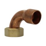 Coude écrou prisonnier à joint plat - Femelle 1/2" (15/21) - Cuivre Ø16 - Arcanaute