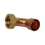 Coude écrou prisonnier à joint plat - Femelle 1" (26/34) - Cuivre Ø28 - Arcanaute