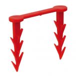 Cavaliers pour fixation tube PE