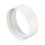 Manchon pour tube Ventilation Rond Ø125 Blanc - First Plast