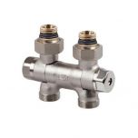 Collecteur radiateur orientable mono/bitube eurocône (avec 2 mamelons) - Conecterm