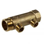 Collecteur standard 3/4"(20/27) Mâle/Femelle 2 départs 1/2"