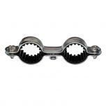 Sachet de 5 colliers métalliques acier double isophonique Ø22 - RAM