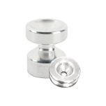 Kit de Fixation : Rondelle multi-matériaux Alu + Petite Patère concave Alu - L'Attachante