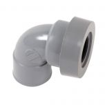 Coude PVC évacuation à joint 87°30 Femelle Femelle Ø32 - Nicoll