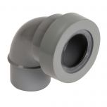 Coude PVC évacuation à joint 87°30 Mâle Femelle Ø40 - Nicoll