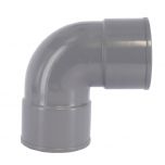 Coude PVC 87°30 femelle femelle pour tube Ø80 épaisseur 3.2 mm - gris - First Plast