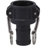 Coupleur cannelé C - raccord rapide à cames polypropylène - 1"1/4 (33/42) - Sferaco