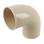 Coude mâle-femelle 87°30 - Sable - pour tube Nicoll Ø80