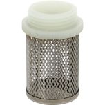 Crépine inox - Filetage nylon mâle 3/4" (20/27) - Sferaco