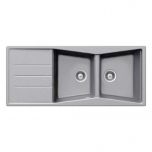 Évier de cuisine Cristalite Opus - 1160 x 500 x 195 mm - sous-meuble 80 cm - Coloris Croma - Schock