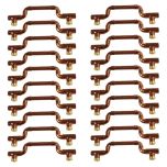 Lot de 20 Poignées Mobiles et élégantes en Cuivre - Entraxe 160 mm - Ø12 - Arcanaute