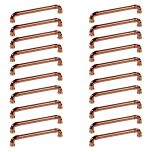 Lot de 20 Poignées de meuble cuivre "Industriel" - Entraxe 160 mm - Ø12 mm - Arcanaute