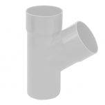 Culotte PVC 67°30 mâle femelle pour tube Ø80 épaisseur 3.2 mm - Gris - First Plast