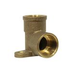 Coude femelle avec base de fixation 472 GCU 1/2'' (15/21) - Cuivre Ø22 - Arcanaute