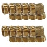 Lot de 10 Coudes Laiton Mâle 1/2" (15/21) - Arcanaute