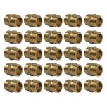 Lot de 25 Mamelons Laiton Égal mâle/mâle 1/2" (15/21) - Arcanaute