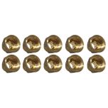Lot de 10 Mamelons Laiton Femelle/Mâle Réduit 1/2"-3/8" (15/21-12/17) - Joint plat - Arcanaute