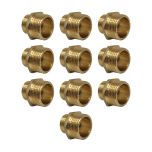 Lot de 10 Mamelons Laiton Réduit mâle/mâle 1"-3/4" (26/34-20/27) - Arcanaute